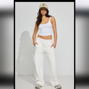 garage UltraFleece Straight Leg Sweatpants size s Snow White.